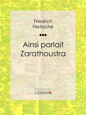 cover image of Ainsi parlait Zarathoustra